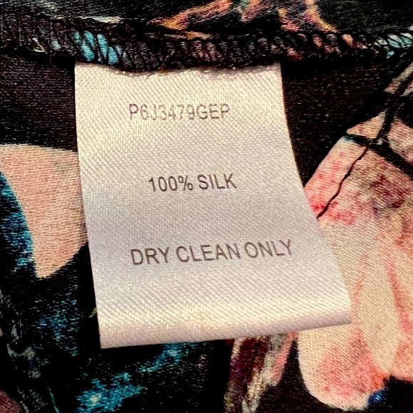 PARKER-Gorgeous Silk Ruffle Sleeve & Neckline-Cold Shoulder Blouse-Sz S-EUC - Picture 8 of 9